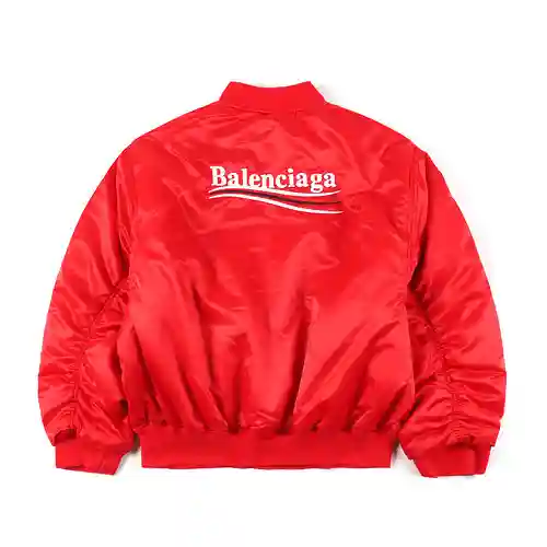 BLCG/Balenciaga chaqueta de algodón con vuelo de Coca-Cola bordada