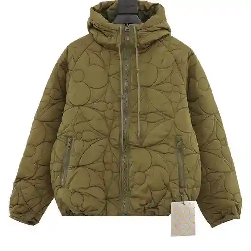 1V Chaqueta ligera acolchada reversible con capucha