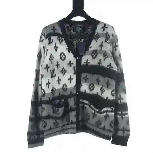 Cárdigan integral de mohair degradado LV 23FW