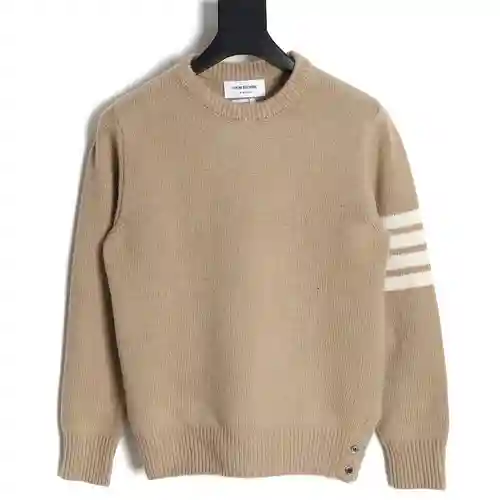Jersey de cuello redondo de lana gruesa TB 23FW