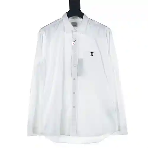 Burberry BBR Classic BT camisa de manga larga bordada