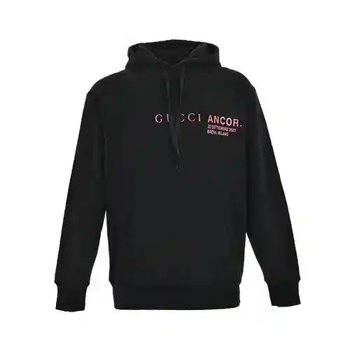 G Inicio/Sudadera con capucha con estampado de letras Gucci 23Fw Show