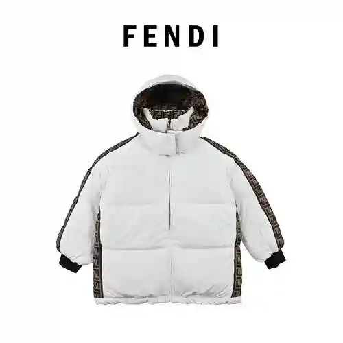 Fen*di Fendi chaqueta de plumas reversible para presbicia clásica doble F