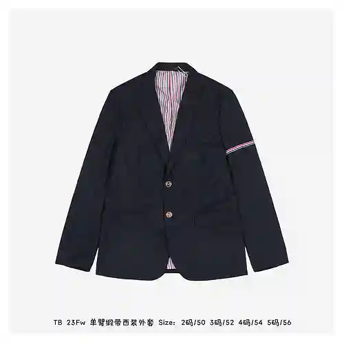 TB 23Fw blazer con cintas y un solo brazo