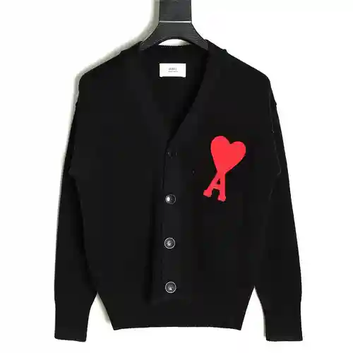 Cárdigan estilo suéter con bordado love de AMI*RI 21FW