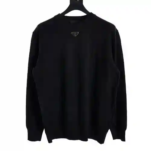Jersey de cuello redondo con cuello triangular PRA*DA