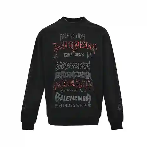 Sudadera con cuello redondo y letra sánscrita BLCG/Balenciaga