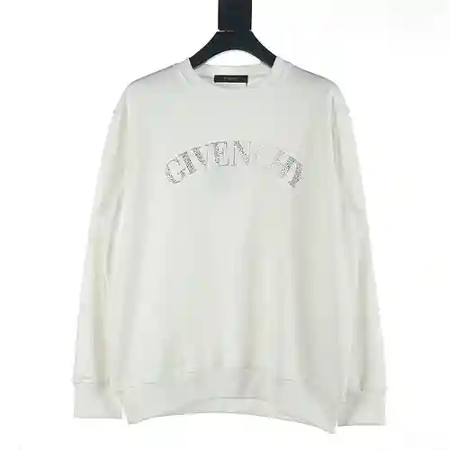 Sudadera con cuello redondo y letras de diamantes calientes de Givenchy GVC 23FW