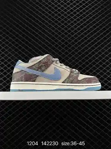 Nike SB Dunk Low series zapatos de skate deportivos informales de caña baja retro. El cojín Zoom Air