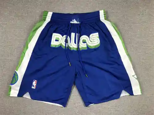 Pantalones de bolsillo 23rd Season Mavericks Blue City Edition Pantalones de baloncesto