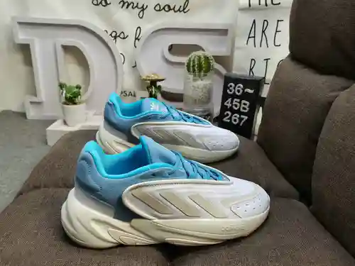 267D# Etiqueta genuina Adidas/Ozelia adiPENE water pipe 2.0 zapatos deportivos retro de cuero para p