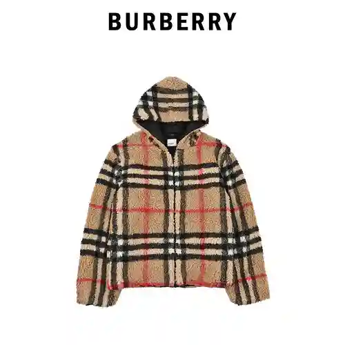 Chaqueta sherpa clásica a cuadros de BBR/Burberry