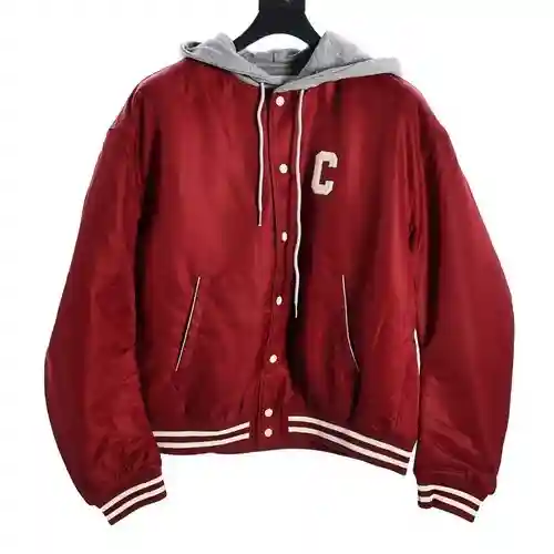 CE Celine nueva chaqueta de algodón con capucha y letras bordadas