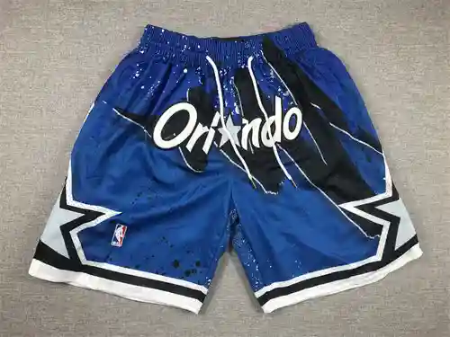 Justin Pocket versión Magic Swingman pantalones cortos de baloncesto azul