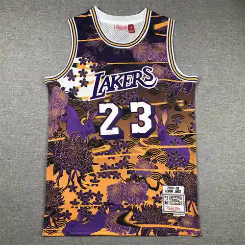 Lakers No. 23 James Año del Conejo Edición Limitada Mitchell MN Retro