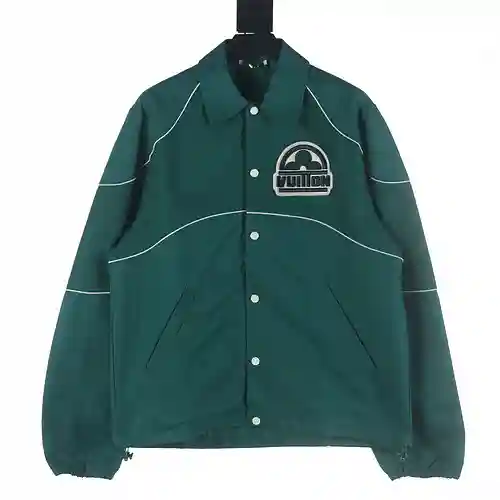 Chaqueta béisbol trébol de cuatro hojas verde LV 23FW