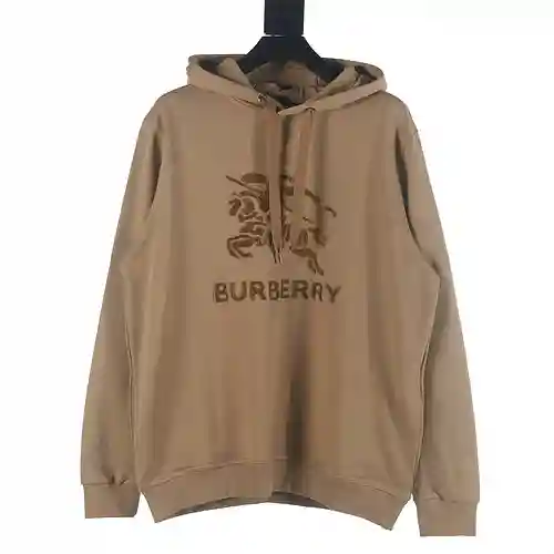 Burberry BBR sudadera con capucha y caballo de guerra bordado con toalla
