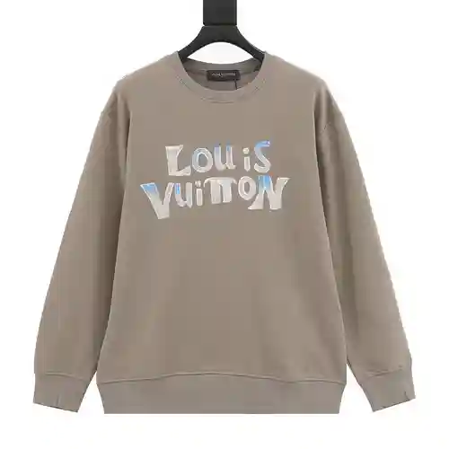 Sudadera con cuello redondo pintada a mano con graffiti 1V