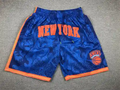 Pantalones de baloncesto de edición limitada del Año del Tigre azul de los Knicks versión de bolsill