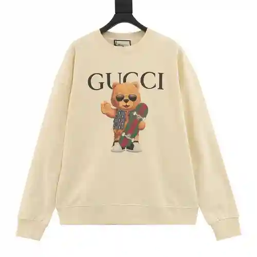 Sudadera con cuello redondo y estampado de oso skater de G Home