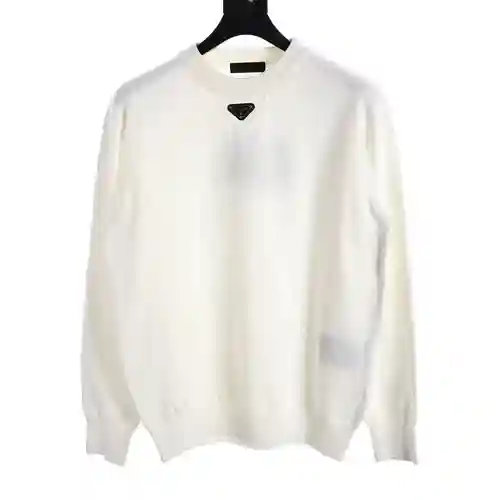 Jersey de cuello redondo con cuello triangular PRA*DA