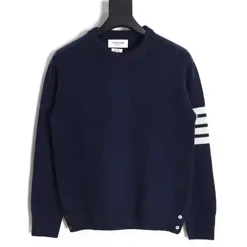 Jersey de cuello redondo de lana gruesa TB 23FW