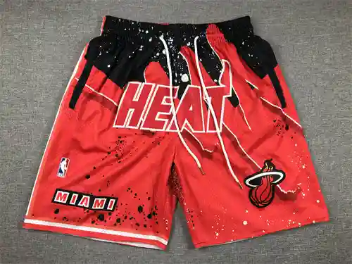 Justin Pocket Edition Heat Swingman pantalones de baloncesto rojos
