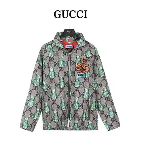 Chaqueta con capucha de piña Gu*cci/Gucci 23ss serie Pineapple
