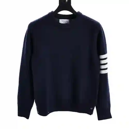 Jersey de cuello redondo de lana gruesa TB 23FW