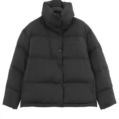 AC*NE chaqueta de plumas corta con solapa grande