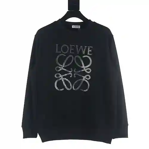 LOE*WE/Luo Yiwei 23FW sudadera con cuello redondo y diamantes calientes