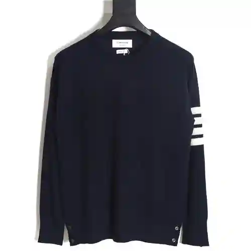 TB 23FW suéter de cuello redondo de lana fina (navy blue)