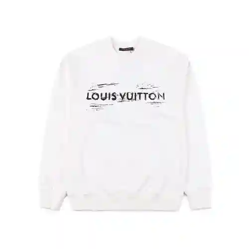Sudadera con cuello redondo y estampado pintado a mano LV/Louis Vuitton