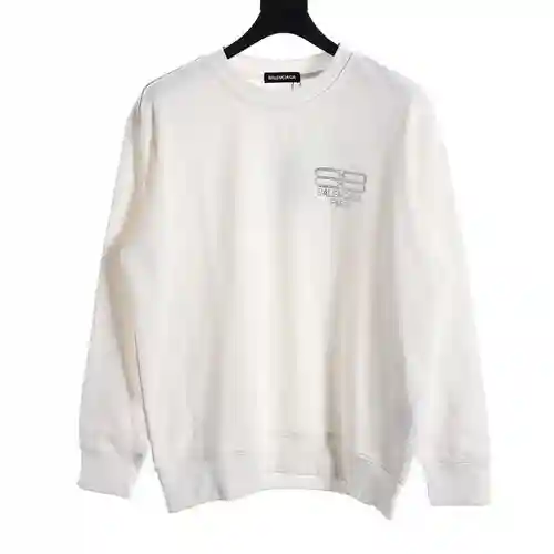 Sudadera con cuello redondo y botón de bloqueo BLCG con diamantes calientes