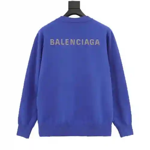 Jersey de cuello redondo Blcg 23Fw con bordado delantero y trasero