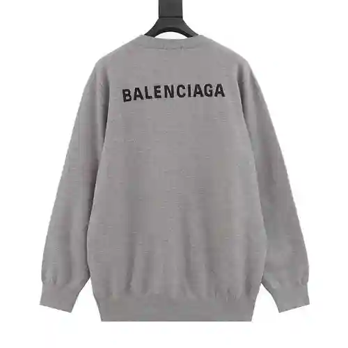 Jersey de cuello redondo Blcg 23Fw con bordado delantero y trasero