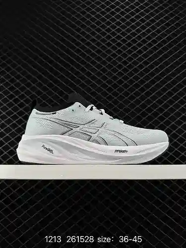 4 Asics GEL Nimbus26 224 #亚搏士# Zapatillas para correr, suelas ultragruesas, zapatillas para papá ver