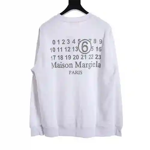 Sudadera clásica con estampado digital en la espalda Margiela MM6