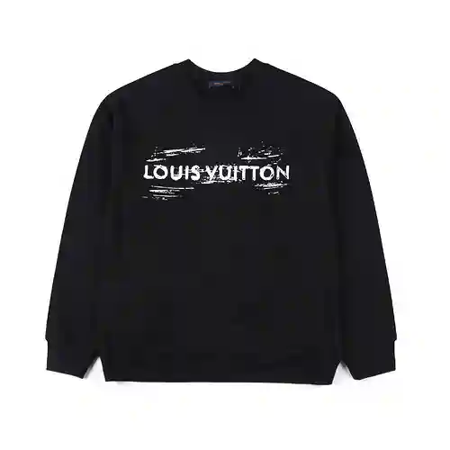 Sudadera con cuello redondo y estampado pintado a mano LV/Louis Vuitton