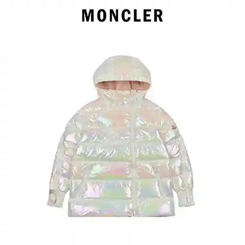 Chaqueta de plumón de mujer con cremallera diagonal MC/mask