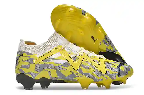 Llegada) Zapatos de fútbol con fondo FG impermeables totalmente tejidos Puma Future Essence Puma Ult