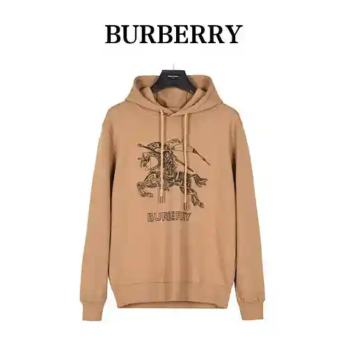 Sudadera con capucha y logo de caballo de guerra bordado BBR/Burberry 23Fw