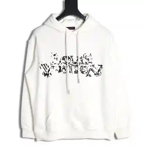 Sudadera con capucha y letras borrosas LV Louis Vuitton 23FW