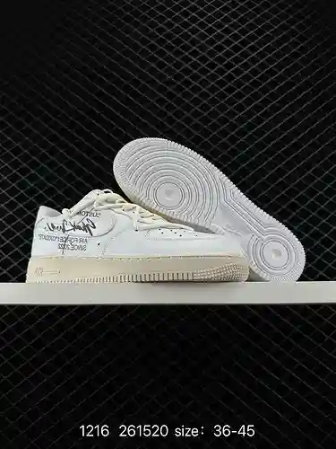 Nike Air Force Low Air Force 1 zapatillas deportivas informales, versátiles y de caña baja. La combi