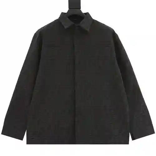 Fen*di Fendi 23FW FF chaqueta camisera de jacquard con flores antiguas
