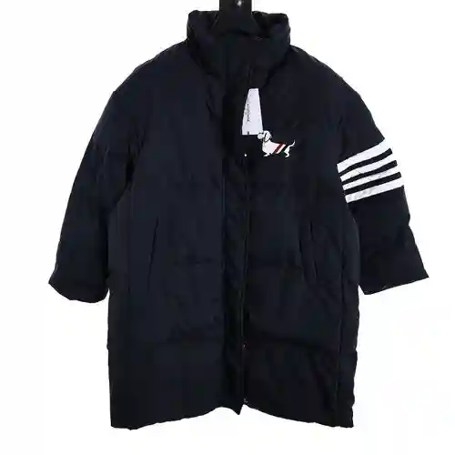Chaqueta larga de plumas para cachorros TB 23FW con cuatro barras