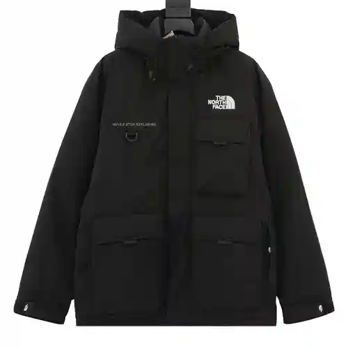 Chaqueta de plumas con capucha y múltiples bolsillos de TNF North Face