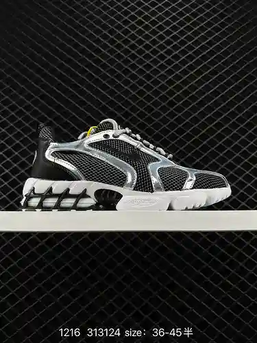 2 Marca de moda callejera original estadounidense Stussy Stussy x Nike Air Zoom Spiridon Caged 2”PUR