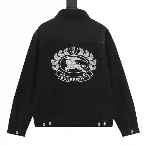 BBR chaqueta vaquera lavada con bordado de caballo de guerra