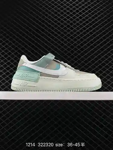 ‼️Nike Nike WMNS Air Force Shadow Macaron Air Force One zapatillas ligeras, de tiro alto y de corte 